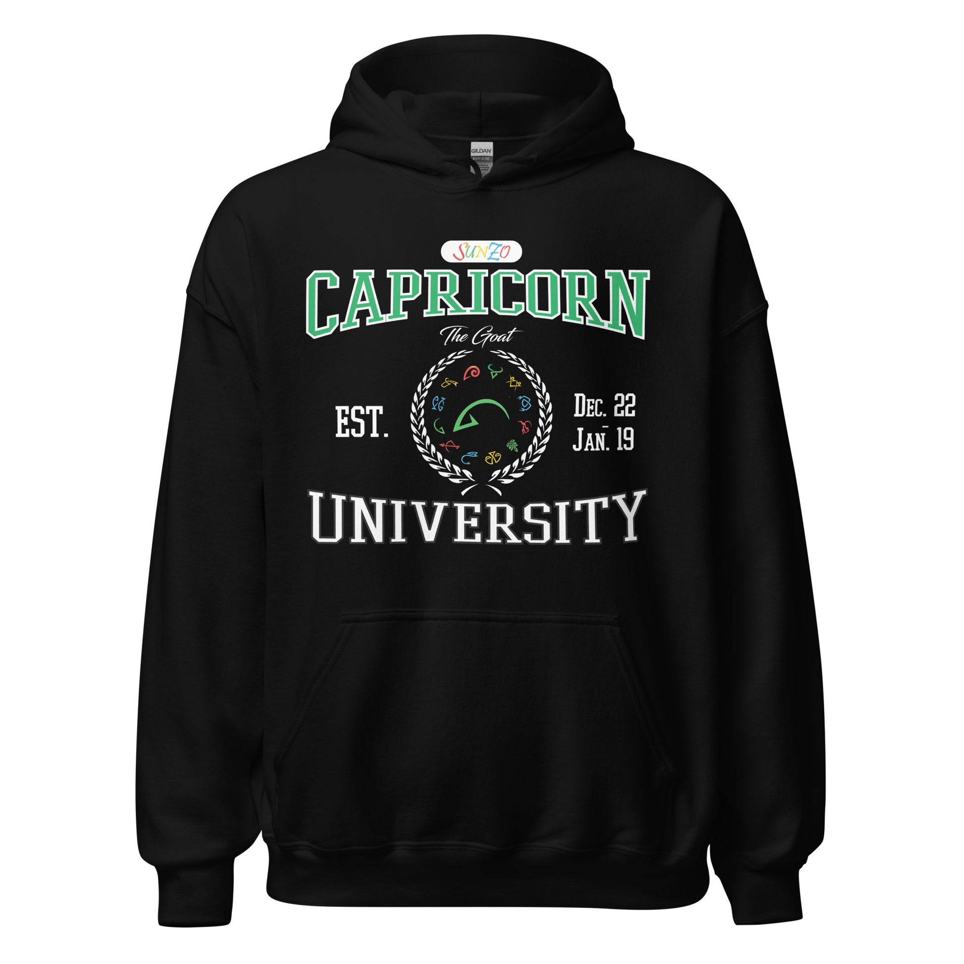 Capricorn hoodie black