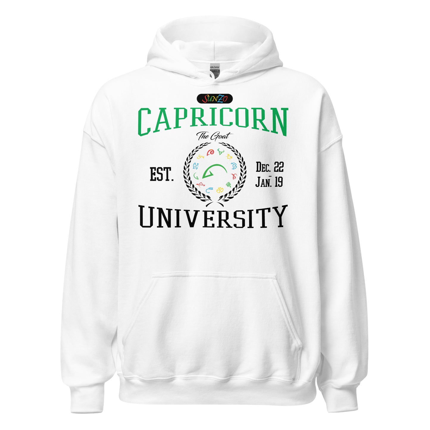 Capricorn hoodie white